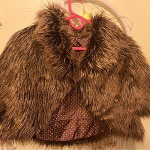 Faux fur shrug. So cute. Great condition